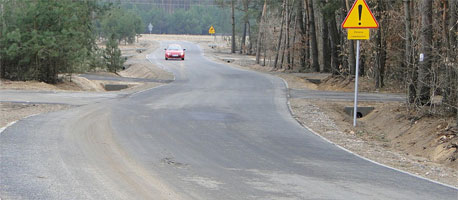 Droga powiatowa nr 2907W Wyszyna – Ulaszewo po budowie
