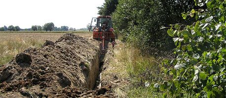 Zdjęcie z rozbudowy sieci wodociągowej oraz sieci kanalizacyjnej na terenie gminy